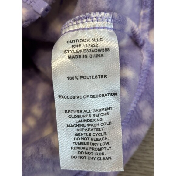 Eddie Bauer Girls Youth Jacket Violet Tulip Pattern Winter Size L 14/16 - Picture 4 of 5